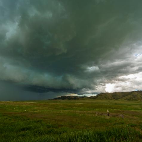 An intense storm approaches the rural South Dakota countryside unleashing a huge amount of hail
Â©2022 Jamie A. MacDonald